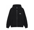 Stussy basic Stussy black zip up