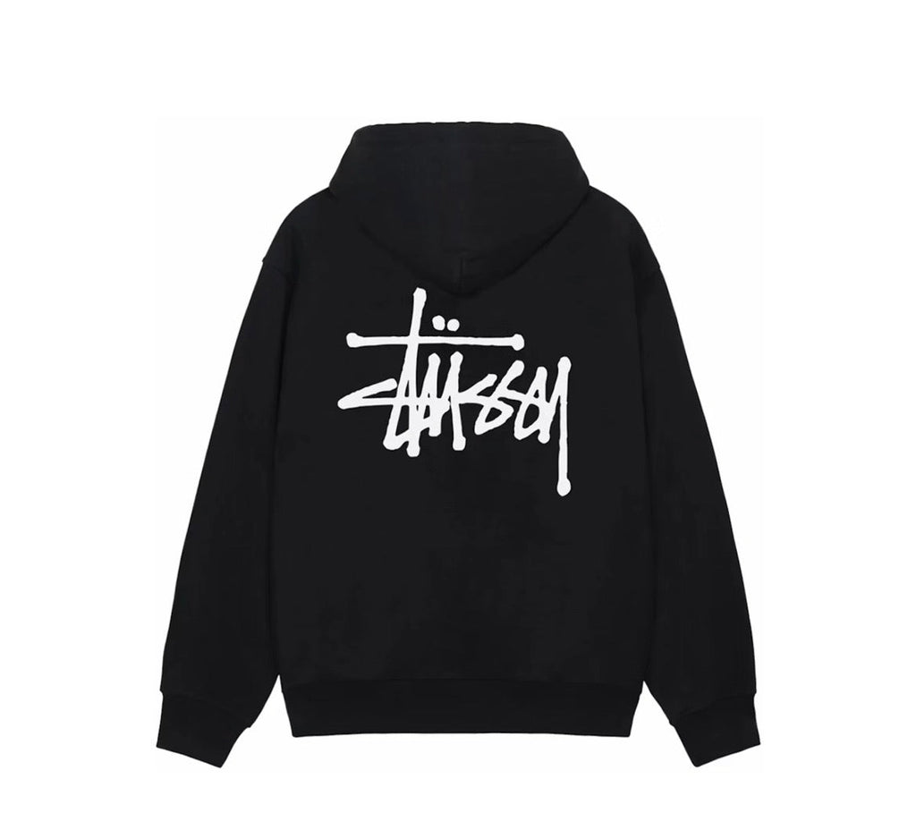 Stussy basic Stussy black zip up