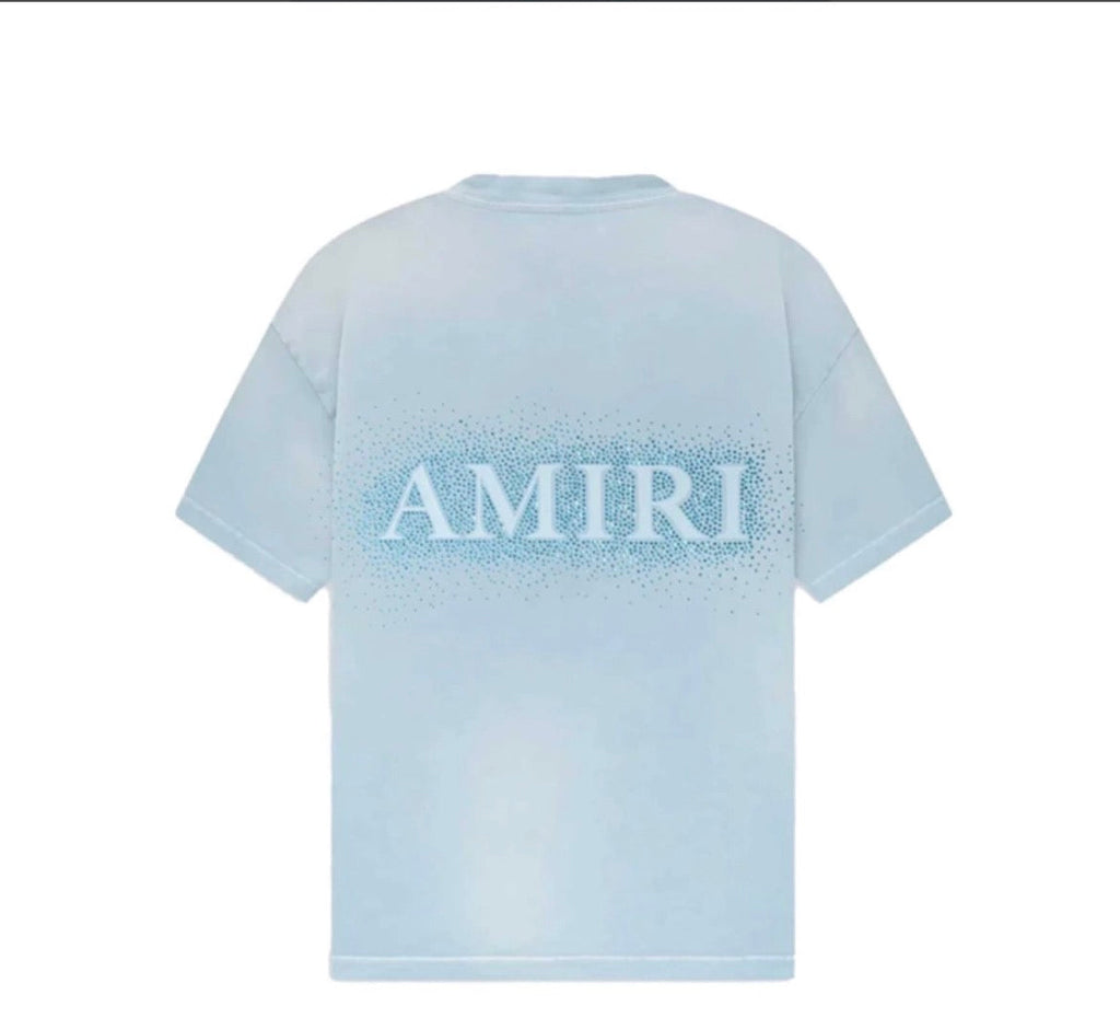 AMIRI Crystal Burst Tee Ashley Blue