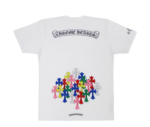 Chrome Hearts Multi Color Cross T-shirt White