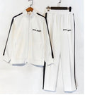 Palm Angels Zip-Up Classic Track Jacket & Pants Set White