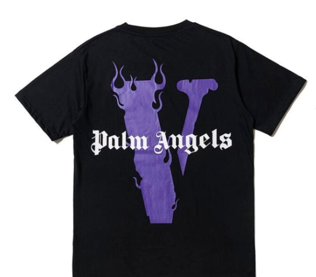 Vlone x Palm Angels T-Shirt Purple/Black