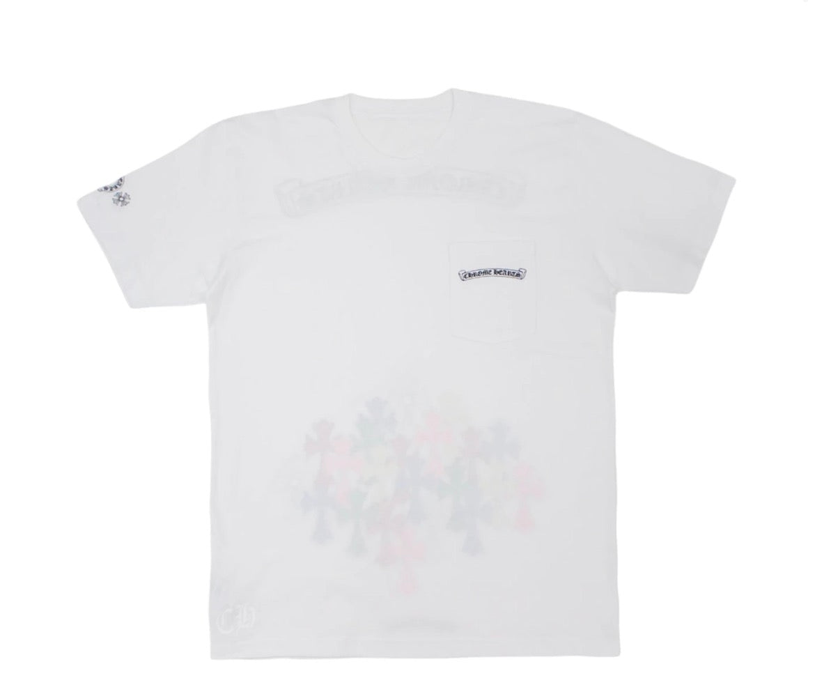 Chrome Hearts Multi Color Cross T-shirt White