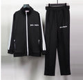 Palm Angels Zip-Up Classic Track Jacket & Pants Set Black