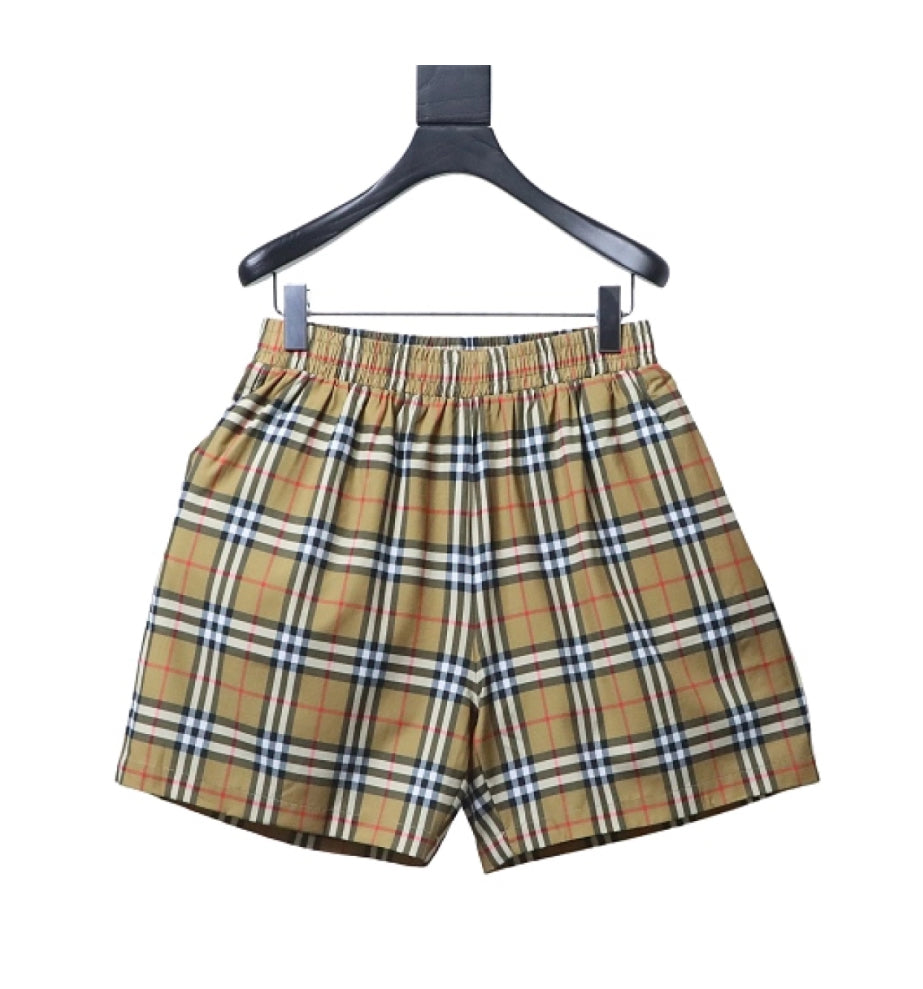 Burberry Check Cotton Shorts
