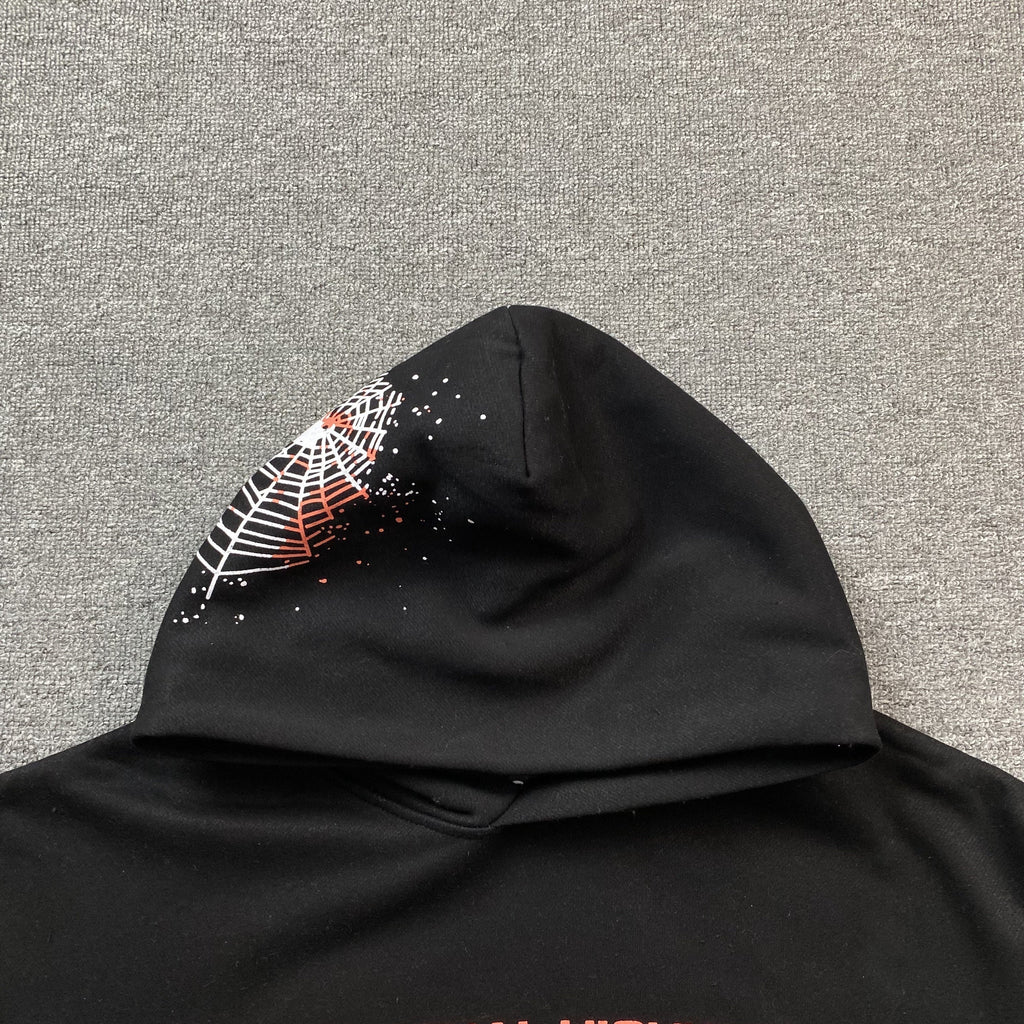 SP5DER NOCTURNAL HIGHWAY HOODIE BLACK